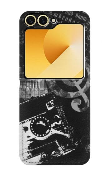 Carcasa retro de música para Samsung Z Flip 6 en tus citas de fin de semana