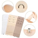 KEYRI 20 PCS Bra Extenders 2 Hook Bra Extenders 3 Hooks Bra Straps for Daily Use Different Combinations Bra Extenders Anti-Slip Buckle for Women and Girls (Skin+White+Black, 20 Combinations) - Image 3