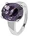 Produktbild Carlo Monti Damen-Ring 925 Sterling Silber rhodiniert, Zirkonia lila oval in Krappenfassung Gr.60 JCM1047-111