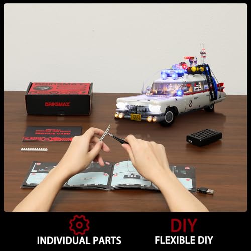 BRIKSMAX Led Lighting Kit for Ghostbusters ECTO-1 - Compatible with Lego 10274 Building Blocks Model- Not Include The Lego Set