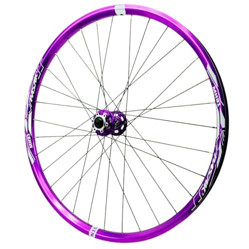 Roues de VTT violettes à disques compatibles cassette 7-12v