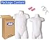 The Competitive Store 8033W 8112W Toddler and Child White Mannequin Forms Set Use with Boys and Girls Clothing 18MO-7 Kid Size