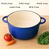 QuliMetal Nonstick Enameled Cast Iron Cookware Set, 5 Pcs Pots and Pans with Lid, Skillet, Frying Pan, Saucepan & Dutch Oven for All Stovetops, PFA Free - Ideal for Sourdough Bread Baking #3