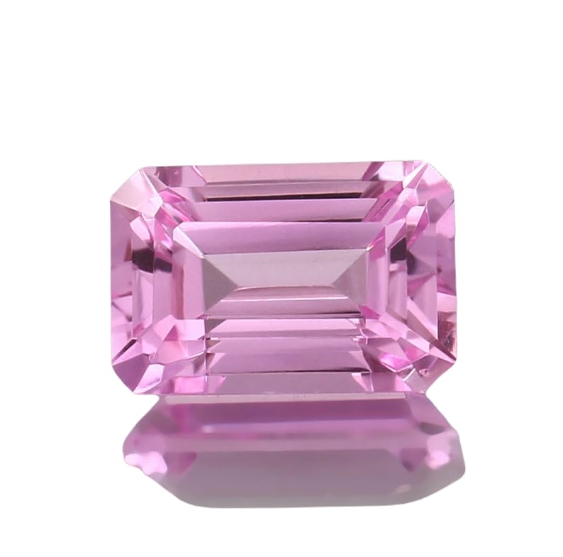 Saphir rose naturel émeraude 12x8mm gemme pour bague pendentif et collier