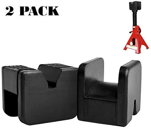 2 Jack Pad Adapter Rubber Jack Pads for Jack Stands Jack Pads Pinch Weld Slotted Frame for Jack Stand General-Purpose Rubber