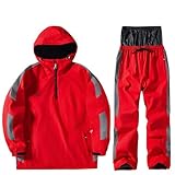 Cexiakong Trajes de esquí para mujer y hombre, 2 piezas, juegos de snowboard de invierno, chaqueta de esquí y pantalones, para esquiar, escalada, trajes de nieve, parejas, ropa de esquí para deportes