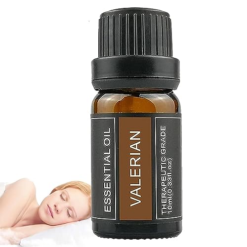 SHRIGM Oli Essenziali per Sonno per diffusore | Olio Essenziale profumato | Oli per aromaterapia, Olio Essenziale di valeriana, fragranze Naturali per Candele, Olio per diffusori, 10 ml
