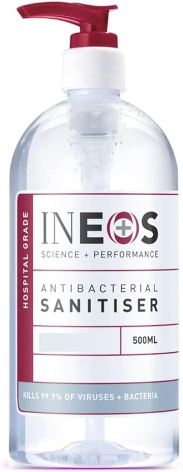 Sanitiser Gel (500ml) - Hand Sanitiser - Hospital Grade, Effective against 99.9% of Viruses and Bacteria, Packaging May Vary
