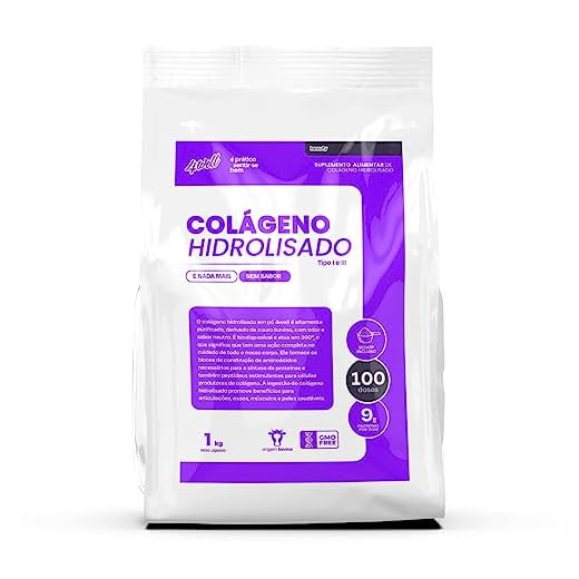 Colágeno Hidrolisado em Pó 4well 1kg Tipo I e III