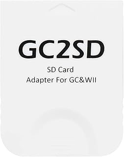 GC2SD SD Card Reader for Nintendo Gamecube for Wii TF Card Reader Memory Card Adapter, White