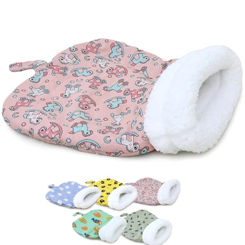 Genérico Saco De Dormir De Invierno para Gatos De Solazis, Cálido Saco De Dormir para Gatos En Interiores, Cómodo Saco De Dormir Suave De Felpa Envolvente De 360°para Gatos De hasta 7,5 Kg (Rosa)