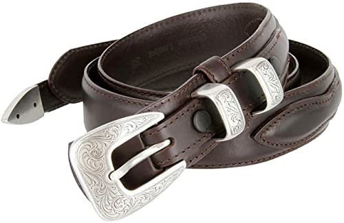 Image of Belts.com Western Buckle Belt Oil Tanned Genuine Leather Ranger Belt 1-3 /8 inch(35mm) Taper to 3 /4 inch(19mm) Wide-Multiple choices