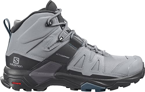 Salomon Salomon X Ultra 4 Mid GTX Hiking Shoe - Women's Quarry/Black/Legion Blue, US 11.0/UK 9.5