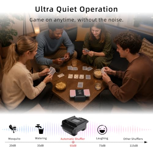Image of Automatic Card Shuffler for 1-2 Deck with Dual Modes