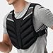 Tdoutop Weighted Vest Weight Vest Weighted Jacket with Reflective Stripe for Running Calisthenics, 15 Pounds