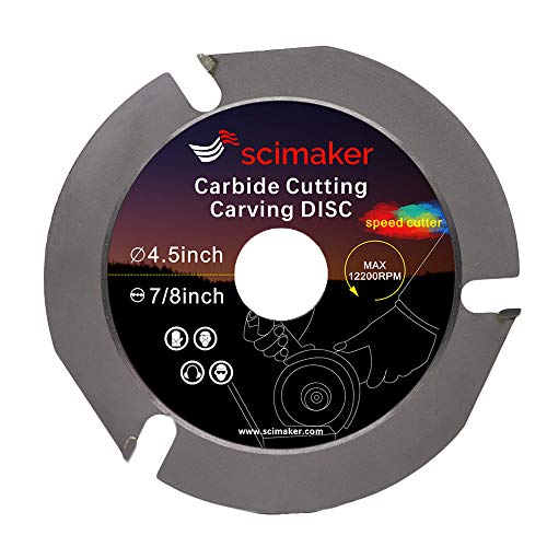 4-1/2" Angle grinder wood cutting wheel, carbide shaping disc, woodworking carving saw blade