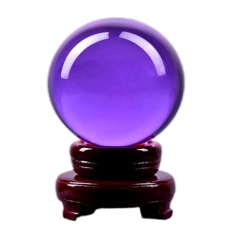 Boule de cristal d'améthyste pour dire la fortune et divination Feng Shui