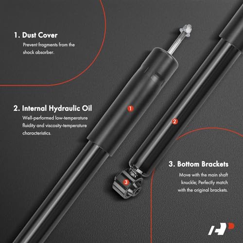 A-Premium Rear Pair (2) Shock Absorber Compatible with Chevrolet Camaro 2016-2023, Driver and Passenger Side by A-premium - Image 3