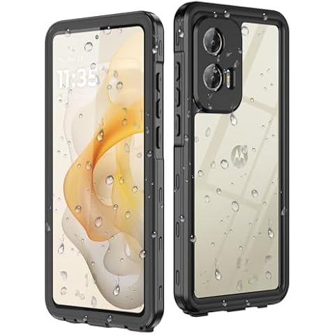 Dewfoam for Moto G Stylus 2024 5G Case Waterproof with Built-in Screen Protector, Full Body Underwater Dustproof Shockproof Rugged Protective Cover for Motorola Moto g Stylus 5g 2024 case Black Cover