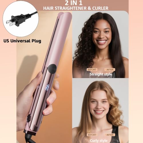 Plancha de pelo con temperatura ajustable y cerámica miniatura 2
