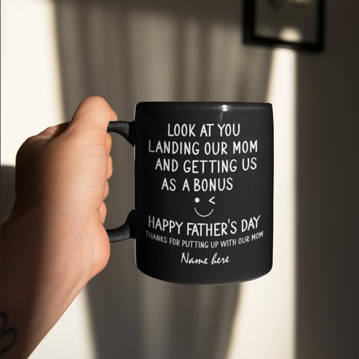 Taza personalizada para papá con diseño divertido miniatura 6