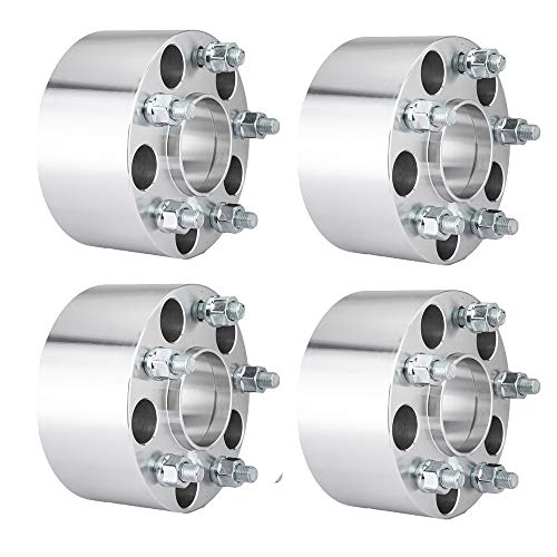 TRIBLE SIX 4Pcs 5x4.75'' or 5x120.65mm Wheel Spacers Hubcentric 3" 76.2mm Thick 12x1.5 Studs Replacement for GMC Jimmy S15 Sonoma Chevy Amaro Corvette Eldorado