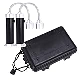 Mountain Grillers Magnetic Grill Lights Set of 2 - BBQ Lights for Grill - Aluminium Grilling Tools Gifts for Men - Bright LED - Flexible Gooseneck - Magnetic Base - Black - 1.7 x 4.7 x 7.0 inches