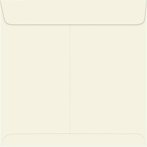 LUXPaper - Sobres cuadrados de 8 12 x 8 12 en 70 lb naturales para tarjetas de 8 14 x 8 14, invitaciones de boda, invitaciones para eventos