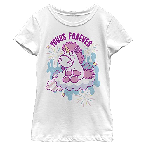T-shirt Minions Yours Forever pour fille en coton rose