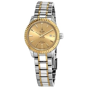 Tudor Style Automatic Champagne Dial Ladies 28mm M12113-0001