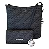Michael Kors MICHAEL Michael Kors Jet Set Travel Large Messenger Crossbody bundle with Trifold Wallet Purse Hook…