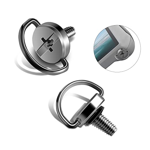 OneNine 2 Pieces M4 Screw Stainless Steel for DJI Mini 3 Pro RC Remote Control, Quick Install Metal Screw, Mini 3 Pro Accessories, for Connecting The Shoulder Strap to DJI RC Remote Control