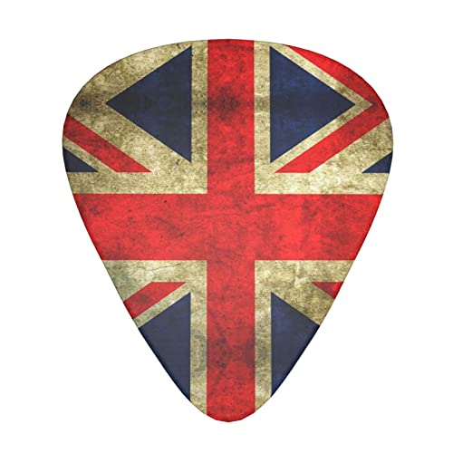 Ensemble de 12 médiators de guitare drapeau britannique vintage pour guitare acoustique, guitare électrique, contrebasse… - Les Beatles, Paul McCartney, John Lennon, RIngo Starr, George Harrison Ensemble de 12 médiators de guitare drapeau britannique vintage pour guitare acoustique, guitare électrique, contrebasse…