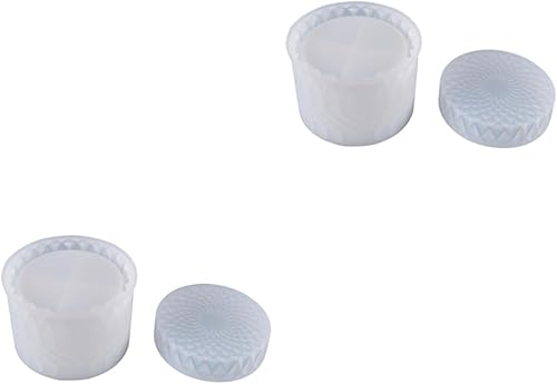 EXCEART 2pcs Mold Hand Jewelry De para Gelatinas Canister Resin Arts Crafts Supplies Resin Moulds Storage Handrail End Caps DIY Jewelry Jar 3D