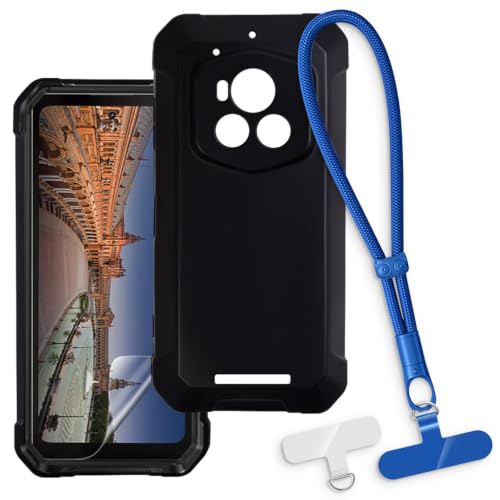 Fossibot F107 Pro�ƌ݊��������� �P�[�X�����X�g�X�g���b�v - �u���b�N+�u���[ | 6.95" 2-in-1 �ی�d�b�J�o�[�A���O���\�ȃ������[�h�ƃA�^�b�`�����g�t���A����~�߁E�����h�~���X�g���b�g