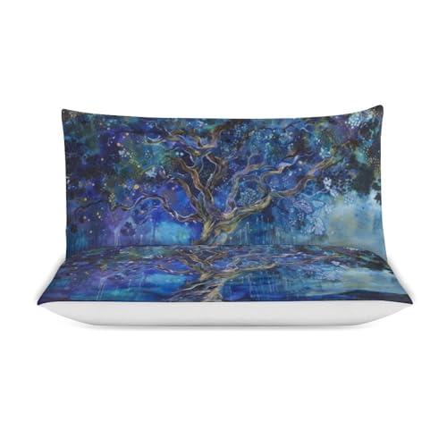 Housse de couette 135x200 avec taie d'oreiller en microfibre arbre de vie