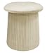 IlGruppone Pouf Contenitore in Velluto a Forma di Fungo – Poggiapiedi e Seduta Moderna 38x44 cm, Design Elegante Disponibile in 4 Colori - Beige immagine