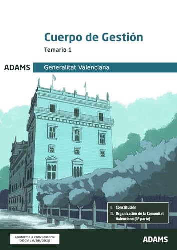 Portada de Cuerpo de Gestión de la Generalitat Valenciana. Temario 1