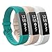 TiMOVO Pulsera Compatible con Fitbit Alta/Alta HR/Ace, [3-Pack] Pulsera de Silicona, Correa de Reloj Deportivo, Banda de Reloj de Silicona, Talla Grande - Multi Color C