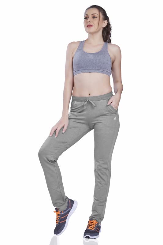 Image of Women's Solid Regular FIT ENRICH Cotton Track Pant