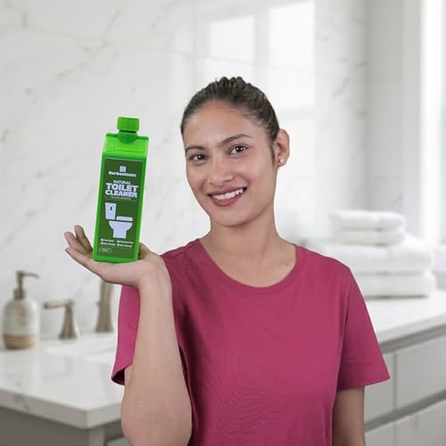 Image of Natural Toilet Cleaner 500ml Pack of 3 | Plant-Derived, Non-Toxic & Non-Corrosive Formula | Skin & Groundwater Safe | No VOC Bathroom & Commode Cleaner for All Types