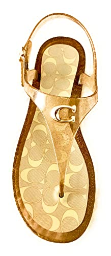 Coach Natalee Jelly Dark Gold Rubber 11 B (M) #TOP2
