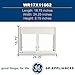 GE WR17X11662 Genuine OEM Vegetable Pan Cover Frame (White) for GE Refrigerators