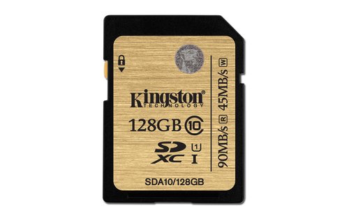 Kingston Scheda SD professionale SDA10/128GB UHS-I SDHC/SDXC di Classe 10 - 128GB [Vecchio Modello