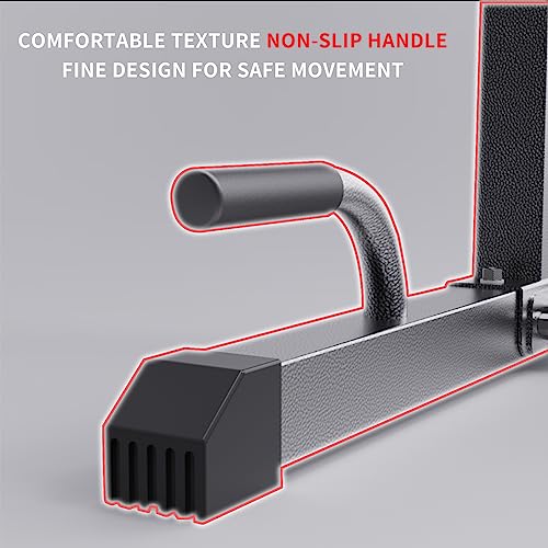 Image of K KiNGKANG Dip Bar Station Set, 9 Level Adjustable, 1200lbs Heave Duty Dip Station for Full Body Workout Fitness,Functional Parallettes Bars