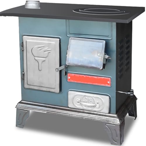 YVYKFZD Poêle à Bois d'extérieur, Poêle à Bois de Camping Multifonctionnel, Cuisinière Bois Chauffage Coupe-Vent, pour Camping d'hiver, intérieur, Chasse, Cuisine, Pique-Nique, Barbecue, Noir (Color