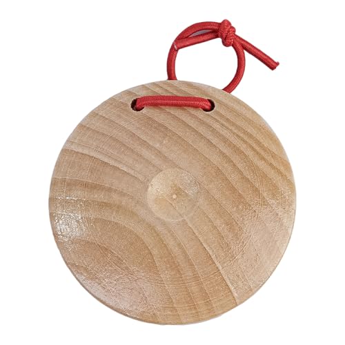 Sarini 4Pcs Wooden Castanets Finger Clackers Clappers Education Clappers Percussion Instruments Mini Clap - Image 3