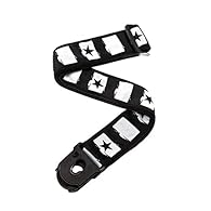 LOCKING GUITAR STRAP: Locking guitar strap system fits virtually any guitar, eliminating the need to change hardware ADJUSTABLE: Adjustable from 35 Inch to 59.5 Inch long. SAFE FROM SCRATCHES: Safe on all finishes, will not scratch your guitar's body...