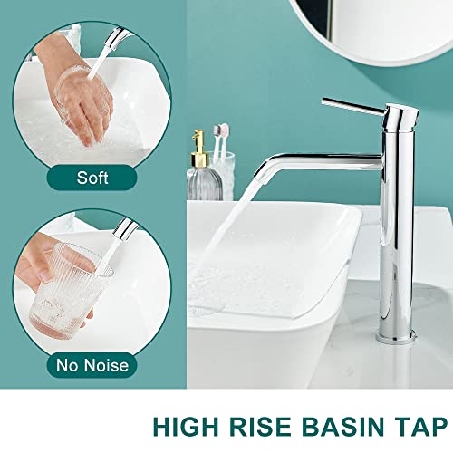 Ankoory Tall Bathroom Basin Mixer Tap - Image 2