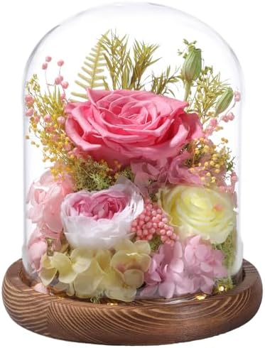 Flowers for Delivery Prime Preserved Flowers Pink Roses with LED ...